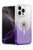 Newface Apple iPhone 14 Pro Pummel Shiny Magsafe Kapak - Mor thumbnail 1