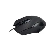 Nevamel Siyah Mat Desenli USB Kablolu 3D Optik Mouse thumbnail 1