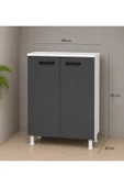 GONCA 85 CM ÇOK AMAÇLI DOLAP ANTRASİT thumbnail 1