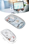 Nevamel Kablosuz Mouse Fare Şarjlı Bluetooth Wireless Çift Modlu Sessiz thumbnail 5