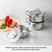 Emsan Demre 6 Parça Çelik Midi Tencere Seti thumbnail 2