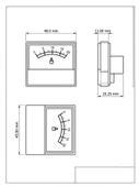 Ampermetre Analog 48x45 20A thumbnail 3