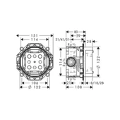 Hansgrohe iBox Universal Ankastre İç Set - 01800180 thumbnail 2