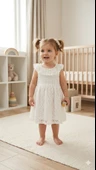 Kız Bebek Dantelli Elbise CKB-50504 thumbnail 1
