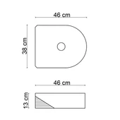 EH-5110C Tezgah Üstü Lavabo Mat Bronz thumbnail 4