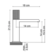 FK-9113 Parlak Rose Lavabo Bataryası thumbnail 2