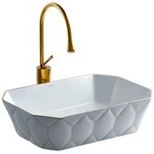 E-8141 Tezgah Üstü Lavabo Altın thumbnail 1