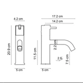 FA-4011M Krom & Mermer Lavabo Bataryası thumbnail 2