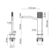 FA-7012 Mat Altın Lavabo Bataryası thumbnail 2