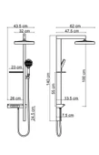 FJ-5157 Mat Füme Duş Ünitesi thumbnail 2