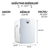 IcePeak ChillCUBE Termoelektrikli Buzdolabı 22 Litre thumbnail 9