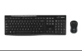 Logitech MK270 Kablosuz USB Türkçe Q Klavye Mouse Seti Siyah thumbnail 1