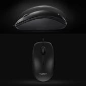 Logitech M90 USB Optik Kablolu Mouse Siyah thumbnail 7