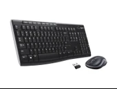 Logitech MK270 Kablosuz USB Türkçe Q Klavye Mouse Seti Siyah thumbnail 3