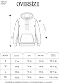 Double Oversize Kapşonlu Nakışlı SweatShirt - Siyah thumbnail 2