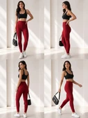 Kadın Bordo Brezilya Tayt thumbnail 4