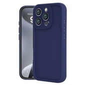 Apple İphone 16 Pro Kılıf Viera Silikon - Lacivert thumbnail 8