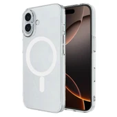Apple İphone 16 Plus Kılıf Magneticsafe Şeffaf Silikon - Şeffaf thumbnail 11