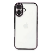 Apple İphone 16 Plus Kılıf Razer Lensli Silikon - Mor thumbnail 5