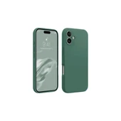 Apple İphone 16 Plus Kılıf First Silikon - Koyu Yeşil thumbnail 2