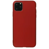 Apple İphone 11 Pro Max Kılıf First Silikon - Bordo thumbnail 1