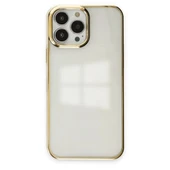Apple İphone 13 Pro Max Kılıf Element Silikon - Gold thumbnail 6