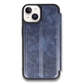 Apple İphone 14 Kılıf Flip Cover - Lacivert thumbnail 2