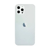 Apple İphone 12 Pro Max Kılıf Karbon Pp Silikon - Şeffaf thumbnail 2