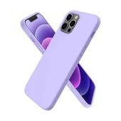 Apple İphone 12 Pro Max Kılıf First Silikon - Lila thumbnail 3