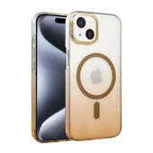 Apple İphone 15 Plus Glossy Magsafe Kapak - Çöl Titanyum thumbnail 2