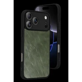 Apple İphone 17 Pro Aras Deri Kapak - Yeşil thumbnail 2
