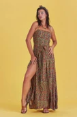 Askılı Belden Bağlamalı Elbise thumbnail 3