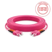 Alfafonet SC/PC-SC/PC Multimode OM4 Dupleks 5 Metre Fiber Patch Cord thumbnail 1