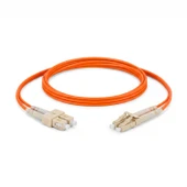 Alfafonet SC/PC-LC/PC Multimode OM2 Dupleks 1 Metre Fiber Patch Cord thumbnail 2