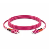 Alfafonet SC/PC-LC/PC Multimode OM4 Dupleks 3 Metre Fiber Patch Cord thumbnail 2
