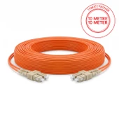 Alfafonet SC/PC-SC/PC Multimode OM2 Dupleks 10 Metre Fiber Patch Cord thumbnail 1