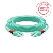 Alfafonet SC/PC-SC/PC Multimode OM3 Dupleks 3 Metre Fiber Patch Cord thumbnail 1