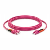 Alfafonet SC/PC-LC/PC Multimode OM4 Dupleks 2 Metre Fiber Patch Cord thumbnail 2