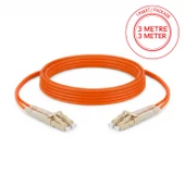 Alfafonet SC/PC-SC/PC Multimode OM2 Dupleks 3 Metre Fiber Patch Cord thumbnail 1
