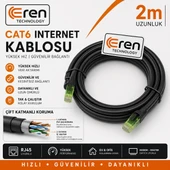 Çift Katmanlı Kaliteli Internet Kablosu Cat6 RJ45 thumbnail 2