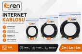 Çift Katmanlı Kaliteli Internet Kablosu Cat6 RJ45 thumbnail 1