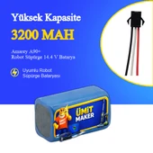 Amarey A90+ Robot Süpürge 3200 mAh Batarya thumbnail 1