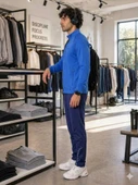Erkek Mavi Slim Fit Eşofman Takımı thumbnail 3