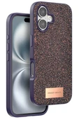 Onegif Apple iPhone 16 Bright Simli Kapak - Derin Mor thumbnail 1