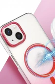 Newface Apple iPhone 15 Plus Glossy Magsafe Kapak - Mavi thumbnail 2