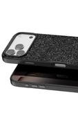 Onegif Apple iPhone 17 Pro Bright Simli Kapak - Siyah thumbnail 2