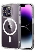 Newface Apple iPhone 16 Pro Max Combo Sert Şeffaf Magsafe Kapak - Şeffaf thumbnail 1