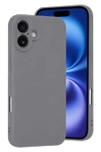 Newface Apple iPhone 16 Plus Kılıf First Silikon - Gri thumbnail 1
