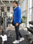 Erkek Mavi Kapşonlu Sweatshirt thumbnail 3