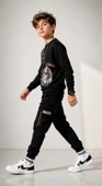 Erkek Çocuk Siyah Sweatshirt thumbnail 2